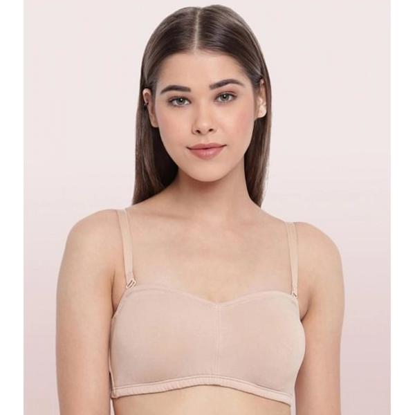 Dropship Enamor A019 Women's Cotton Strapless Bra (Skin)