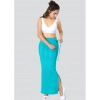 Dropship Dermawear Women's 4D Stretch Saree Shapewear (Turquoise-Blue)