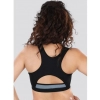Dropship Dermawear SB-1101 Women's 4D Stretch Sports Bra (Black-Grey)