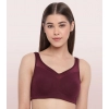 Dropship Enamor A112 Women's Cotton Full Support Bra (GrapeWine)