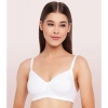 Dropship Enamor A042 Women's Cotton Everyday Non Padded And Wirefree Bra (White)