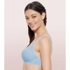 Dropship Enamor A042 Women's Cotton Everyday Non Padded And Wirefree Bra (Chambray-Melange)