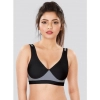 Dropship Dermawear SB-1102 Women's 4D Stretch Sports Bra (Black-Grey)