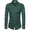 Men's Casual Floral Printed Cotton Blend Unstitched Shirt Fabric 1.6 Mtrs (Dark Green) Men's Casual Floral Printed Cotton Blend Unstitched Shirt Fabric 1.6 Mtrs (Dark Green)