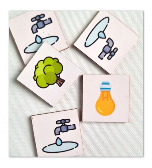 Save the earth - Medium Wooden Puzzle Game Toys (MultiColor)