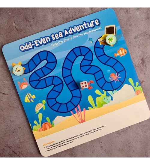 Odd Even Game Wooden Board Game Toys (MultiColor)