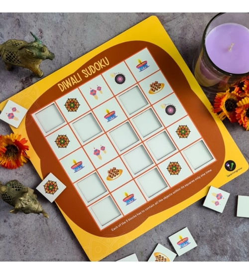 Festival- Diwali Wooden Board Game Toys (MultiColor)