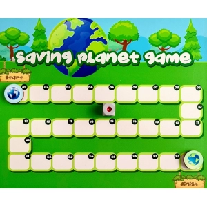 Generic Saving Planet board Game Wooden Board Game Toys (MultiColor)