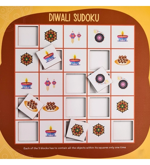Festival- Diwali Wooden Board Game Toys (MultiColor)