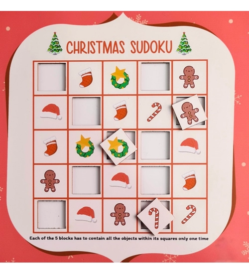 Festival- Christmas Wooden Puzzle Game Toys (MultiColor)