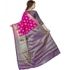 Women's Jacquard Woven Saree With Unstitched Blouse 5.5Mtr (Pink) Women's Jacquard Woven Saree With Unstitched Blouse 5.5Mtr (Pink)
