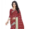 Women's Silk Blend Woven Saree With Unstitched Blouse 5.5Mtr (Red) Women's Silk Blend Woven Saree With Unstitched Blouse 5.5Mtr (Red)