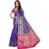 Women's Jacquard Woven Saree With Unstitched Blouse 5.5Mtr (Blue)