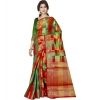 Women's Jacquard Woven Saree With Unstitched Blouse 5.5Mtr (Red) Women's Jacquard Woven Saree With Unstitched Blouse 5.5Mtr (Red)
