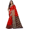 Women's Silk Blend Woven Saree With Unstitched Blouse 5.5Mtr (Purple-Red) Women's Silk Blend Woven Saree With Unstitched Blouse 5.5Mtr (Purple-Red)