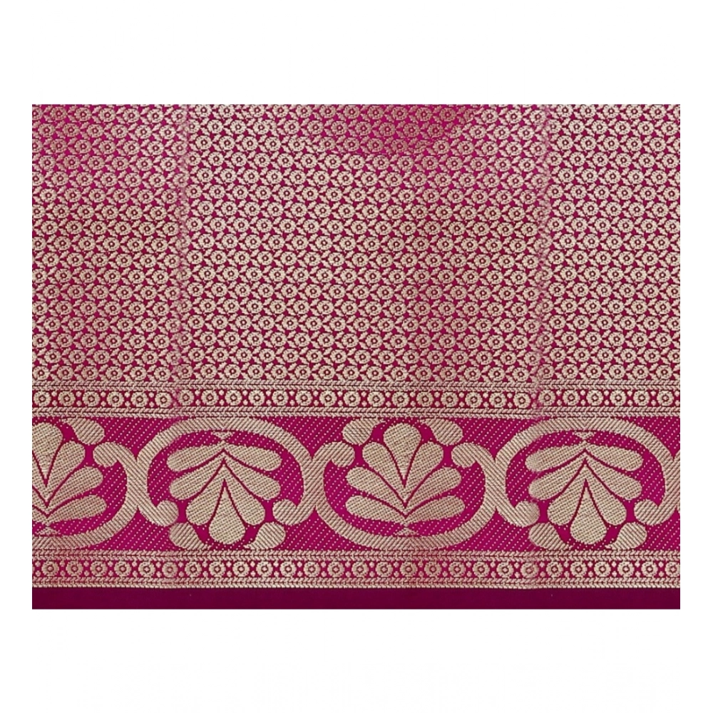 Women's Jacquard Woven Saree With Unstitched Blouse 5.5Mtr (Blue) Women's Jacquard Woven Saree With Unstitched Blouse 5.5Mtr (Blue)