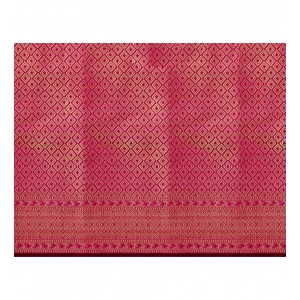 Generic Women's Jacquard Woven Saree With Unstitched Blouse 5.5Mtr (Dark Blue)
