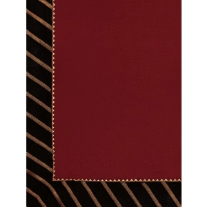 Generic Women's Chiffon Self Design Saree With Unstitched Blouse 5.5Mtr (Red)