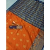Women's Silk Blend Woven Saree With Unstitched Blouse 5.5Mtr (Orange) Women's Silk Blend Woven Saree With Unstitched Blouse 5.5Mtr (Orange)