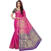 Women's Jacquard Woven Saree With Unstitched Blouse 5.5Mtr (Pink) Women's Jacquard Woven Saree With Unstitched Blouse 5.5Mtr (Pink)