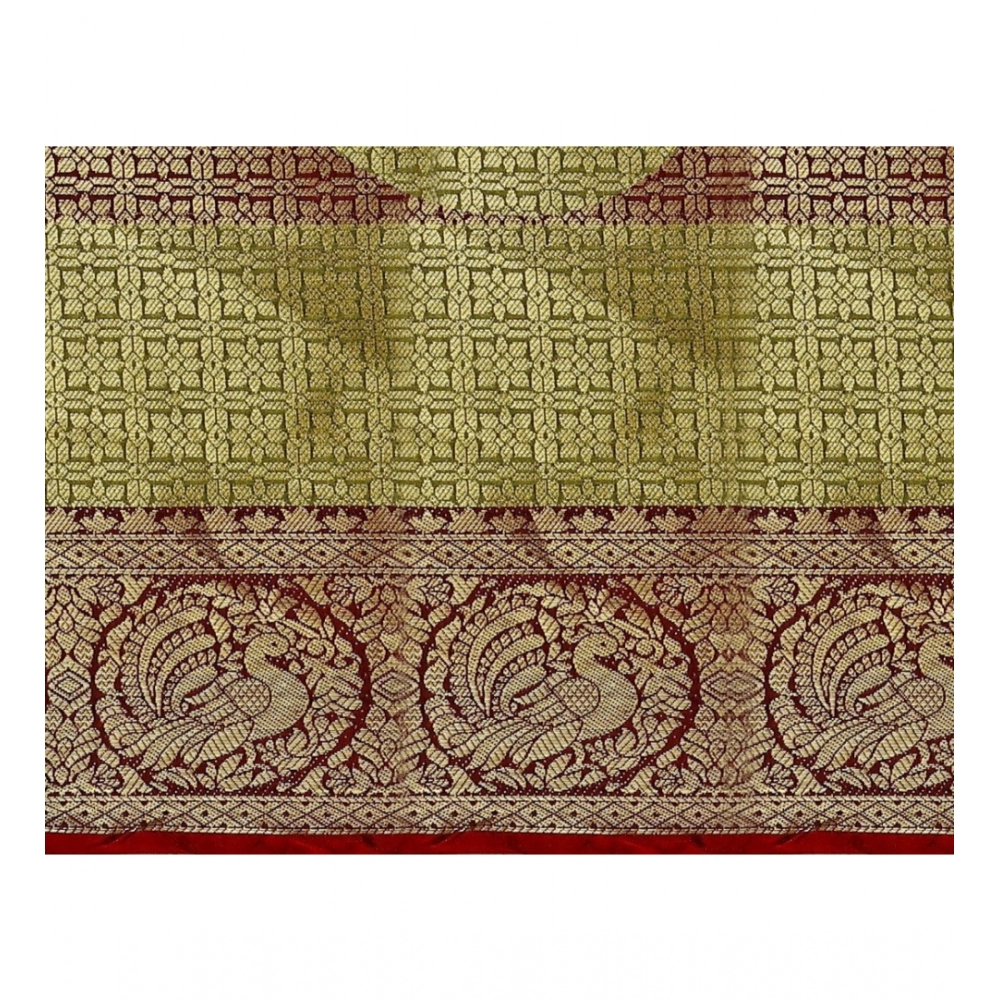 Women's Jacquard Woven Saree With Unstitched Blouse 5.5Mtr (Multicolor) Women's Jacquard Woven Saree With Unstitched Blouse 5.5Mtr (Multicolor)