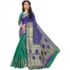 Women's Jacquard Woven Saree With Unstitched Blouse 5.5Mtr (Green) Women's Jacquard Woven Saree With Unstitched Blouse 5.5Mtr (Green)