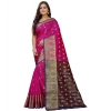 Women's Silk Blend Woven Saree With Unstitched Blouse 5.5Mtr (Purple-Pink) Women's Silk Blend Woven Saree With Unstitched Blouse 5.5Mtr (Purple-Pink)