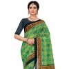 Women's Georgette Floral Print Saree With Unstitched Blouse 5.5Mtr (Light Green) Women's Georgette Floral Print Saree With Unstitched Blouse 5.5Mtr (Light Green)