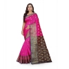 Women's Jacquard Woven Saree With Unstitched Blouse 5.5Mtr (Pink) Women's Jacquard Woven Saree With Unstitched Blouse 5.5Mtr (Pink)