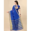 Women's Cotton Silk Striped Saree With Unstitched Blouse 5.5Mtr (Multicolor) Women's Cotton Silk Striped Saree With Unstitched Blouse 5.5Mtr (Multicolor)