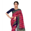 Women's Georgette Floral Print Saree With Unstitched Blouse 5.5Mtr (Pink) Women's Georgette Floral Print Saree With Unstitched Blouse 5.5Mtr (Pink)