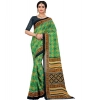 Women's Georgette Floral Print Saree With Unstitched Blouse 5.5Mtr (Light Green) Women's Georgette Floral Print Saree With Unstitched Blouse 5.5Mtr (Light Green)