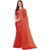 Women's Silk Blend Embellished Saree With Unstitched Blouse 5.5Mtr (Red) Women's Silk Blend Embellished Saree With Unstitched Blouse 5.5Mtr (Red)