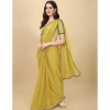 Women's Silk Blend Embellished Saree With Unstitched Blouse 5.5Mtr (Mustard) Women's Silk Blend Embellished Saree With Unstitched Blouse 5.5Mtr (Mustard)