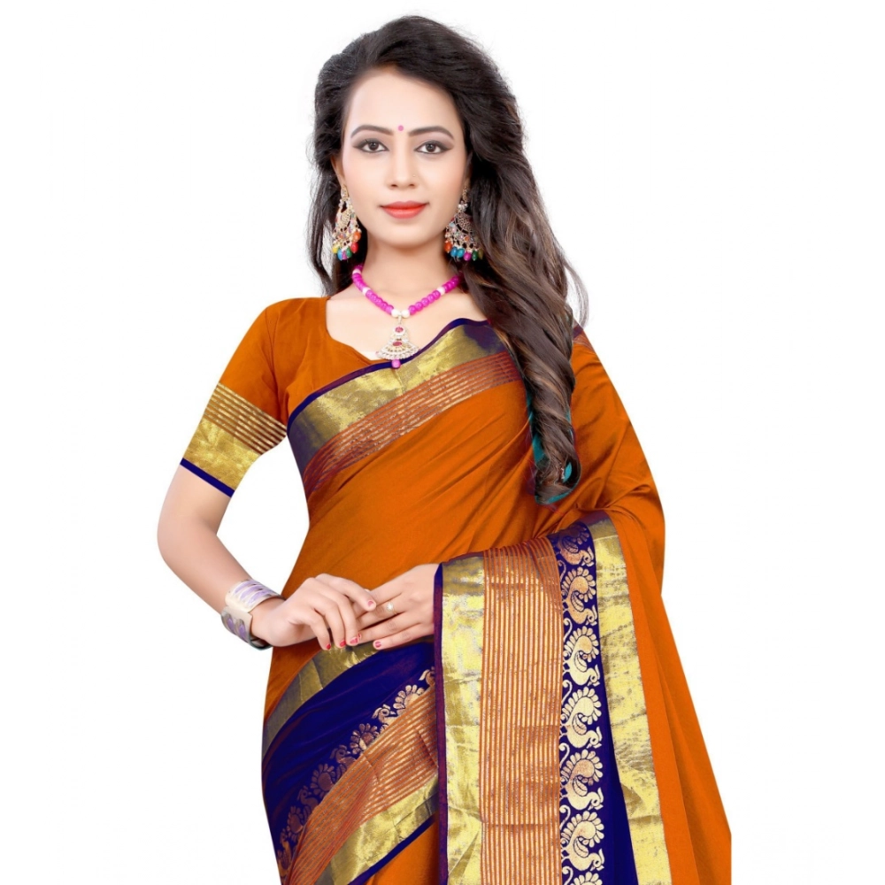 Women's Jacquard Woven Saree With Unstitched Blouse 5.5Mtr (Multicolor) Women's Jacquard Woven Saree With Unstitched Blouse 5.5Mtr (Multicolor)