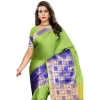 Women's Jacquard Woven Saree With Unstitched Blouse 5.5Mtr (Green) Women's Jacquard Woven Saree With Unstitched Blouse 5.5Mtr (Green)