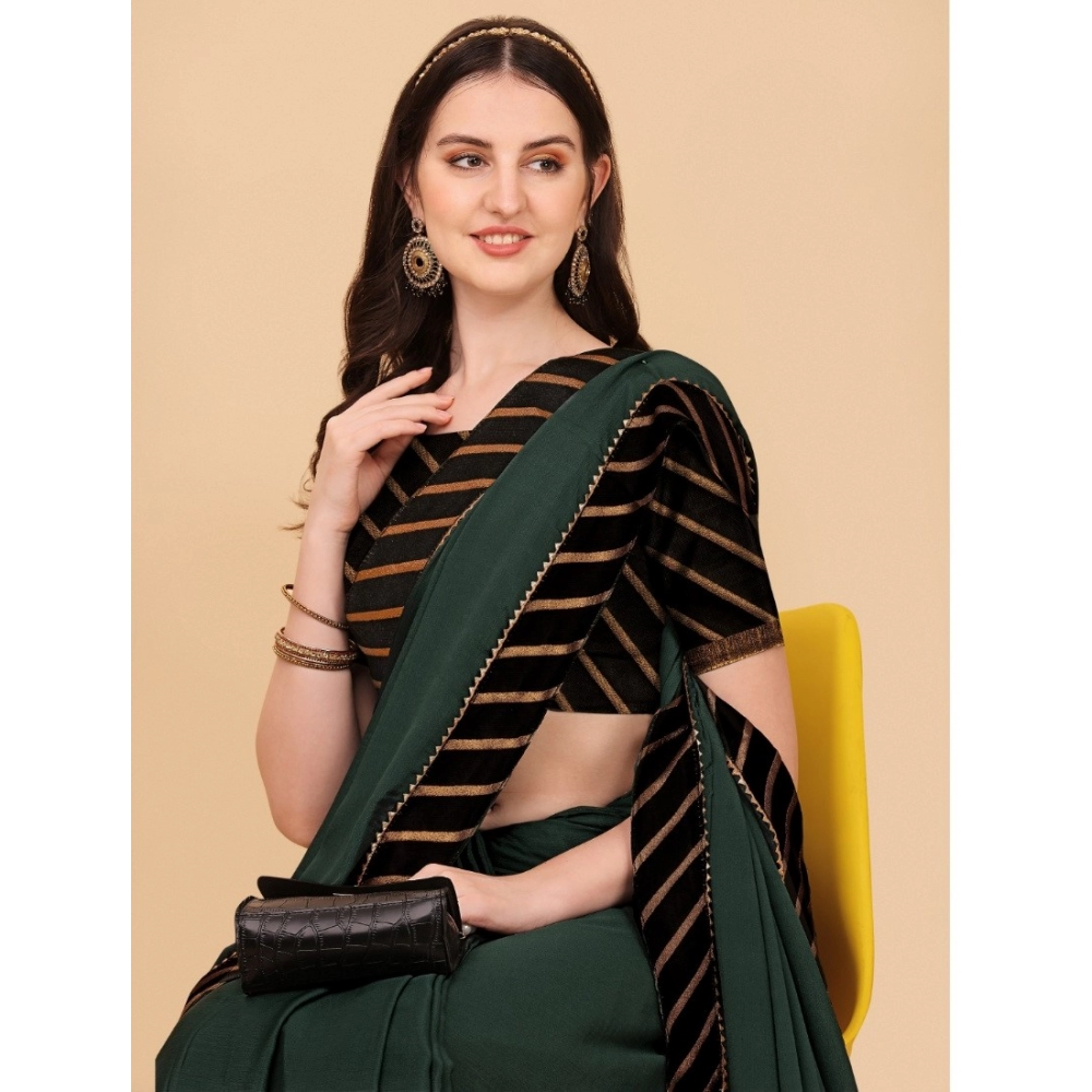 Women's Chiffon Self Design Saree With Unstitched Blouse 5.5Mtr (Grey) Women's Chiffon Self Design Saree With Unstitched Blouse 5.5Mtr (Grey)
