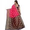 Women's Silk Blend Woven Saree With Unstitched Blouse 5.5Mtr (Multicolor) Women's Silk Blend Woven Saree With Unstitched Blouse 5.5Mtr (Multicolor)