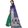 Women's Jacquard Woven Saree With Unstitched Blouse 5.5Mtr (Green) Women's Jacquard Woven Saree With Unstitched Blouse 5.5Mtr (Green)