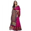 Women's Silk Blend Woven Saree With Unstitched Blouse 5.5Mtr (Purple-Pink) Women's Silk Blend Woven Saree With Unstitched Blouse 5.5Mtr (Purple-Pink)
