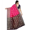 Women's Silk Blend Woven Saree With Unstitched Blouse 5.5Mtr (Purple-Pink) Women's Silk Blend Woven Saree With Unstitched Blouse 5.5Mtr (Purple-Pink)