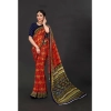 Women's Georgette Floral Print Saree With Unstitched Blouse 5.5Mtr (Multicolor) Women's Georgette Floral Print Saree With Unstitched Blouse 5.5Mtr (Multicolor)