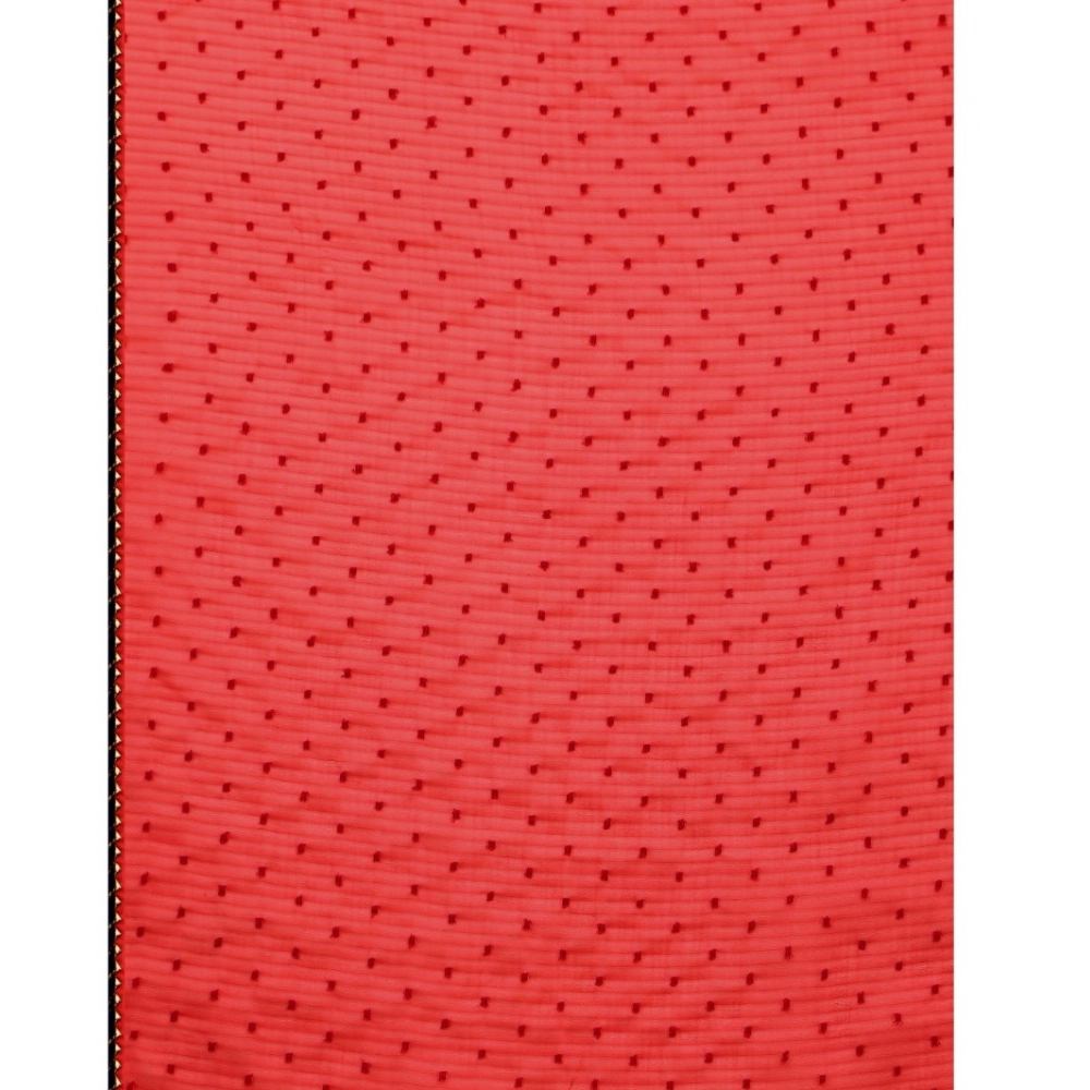 Women's Silk Blend Embellished Saree With Unstitched Blouse 5.5Mtr (Red) Women's Silk Blend Embellished Saree With Unstitched Blouse 5.5Mtr (Red)