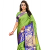 Women's Jacquard Woven Saree With Unstitched Blouse 5.5Mtr (Green) Women's Jacquard Woven Saree With Unstitched Blouse 5.5Mtr (Green)