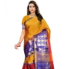 Women's Jacquard Woven Saree With Unstitched Blouse 5.5Mtr (Mustard) Women's Jacquard Woven Saree With Unstitched Blouse 5.5Mtr (Mustard)