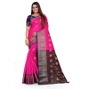 Women's Silk Blend Woven Saree With Unstitched Blouse 5.5Mtr (Pink) Women's Silk Blend Woven Saree With Unstitched Blouse 5.5Mtr (Pink)
