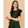 Women's Chiffon Self Design Saree With Unstitched Blouse 5.5Mtr (Green) Women's Chiffon Self Design Saree With Unstitched Blouse 5.5Mtr (Green)