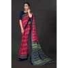 Women's Georgette Floral Print Saree With Unstitched Blouse 5.5Mtr (Pink) Women's Georgette Floral Print Saree With Unstitched Blouse 5.5Mtr (Pink)