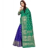 Women's Jacquard Woven Saree With Unstitched Blouse 5.5Mtr (Green) Women's Jacquard Woven Saree With Unstitched Blouse 5.5Mtr (Green)