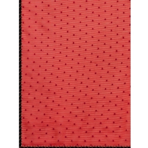 Generic Women's Silk Blend Embellished Saree With Unstitched Blouse 5.5Mtr (Red)